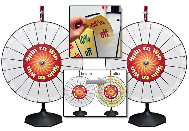 42" Magnetic Wheel with 6' Floor Stand & Logo main image